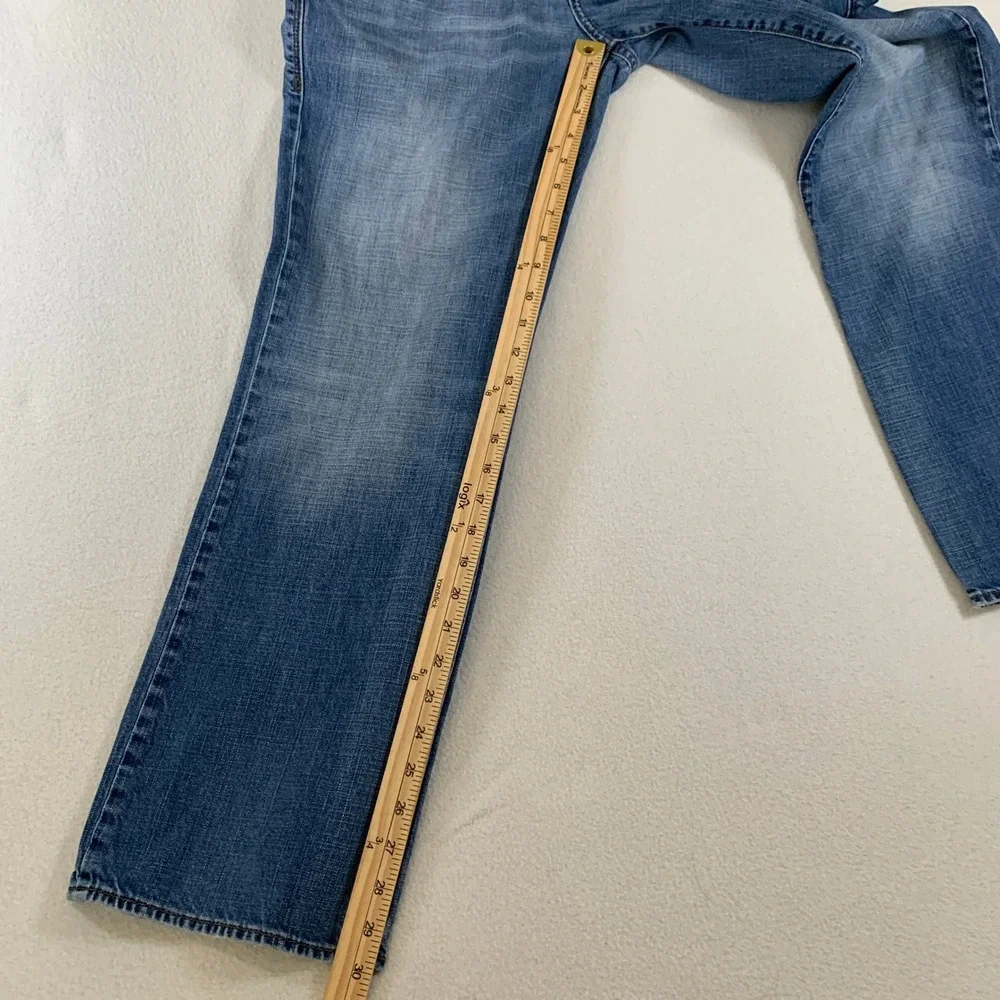 Rock &‎ Republic Men's Neil Straight Leg Denim Jeans Light Wash Blue Size 34x30